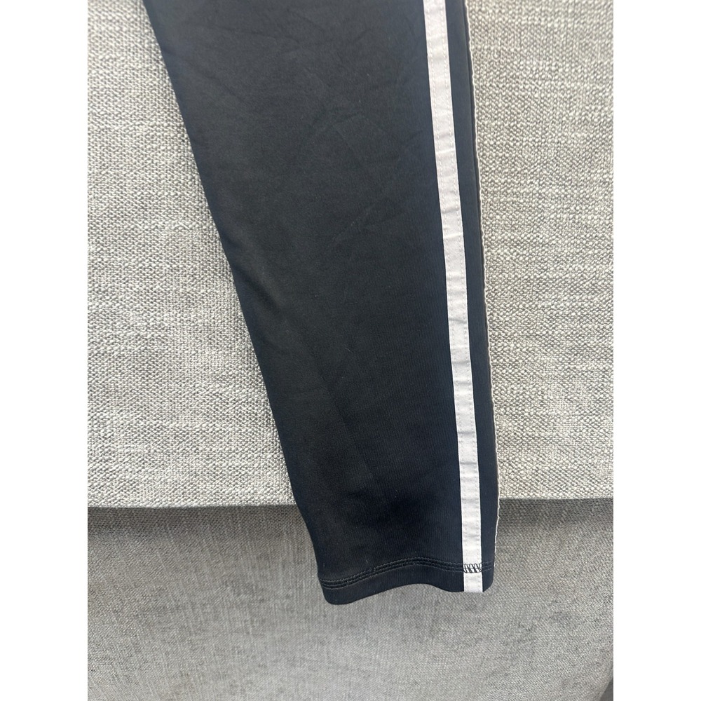 Adidas Aeroready Leggings Womens Large Black 3 Stripes High Rise Athleisure Yoga - Picture 12 of 16